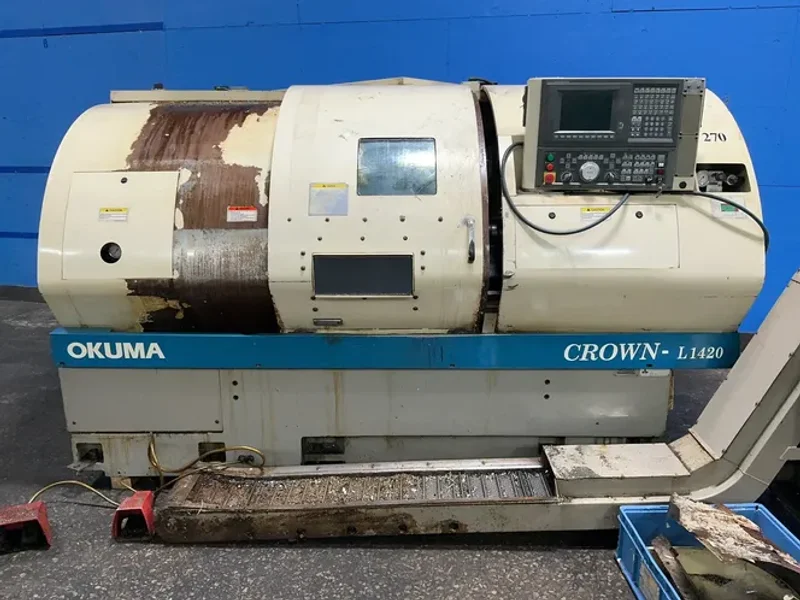 OKUMA CROWN-L1420 CNC LATHE  -  769-S
