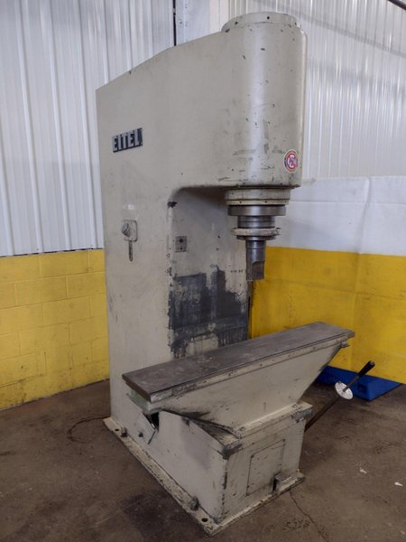 60 TON EITEL MODEL #RP60 HYDRAULIC PRECISION STRAIGHTENING PRESS, NEW 1974: STOCK 16013