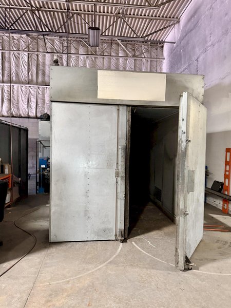 101" X 96" X 244" POWDER-X BLAST ROOM. STOCK # 0760426