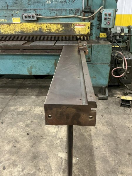 10' X 1/4" WYSONG MODEL #1025-F MECHANICAL POWER SQUARING SHEAR: YOBRO #25202
