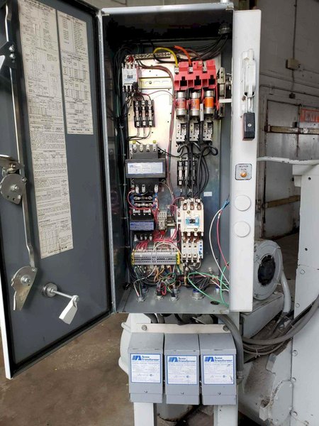 1/4″ x 10′ Wysong 1025 Power Squaring Shear, 1980 – Backgauge, Squaring Arm, PC100 Control