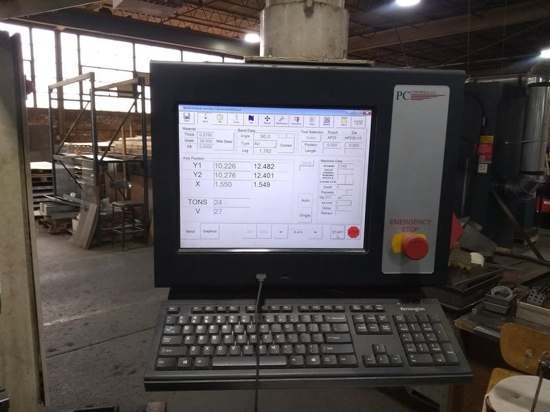 90 Ton x 10′ Wysong RT4-90-10 CNC Hydraulic Press Brake, 1980