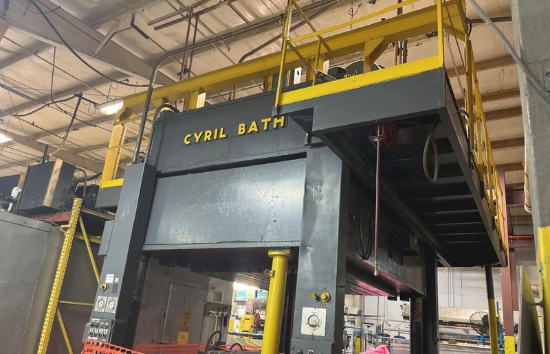 84" x 85 TON CYRIL BATH SHEET STRETCH DRAW FORMING MACHINE: STOCK #23644