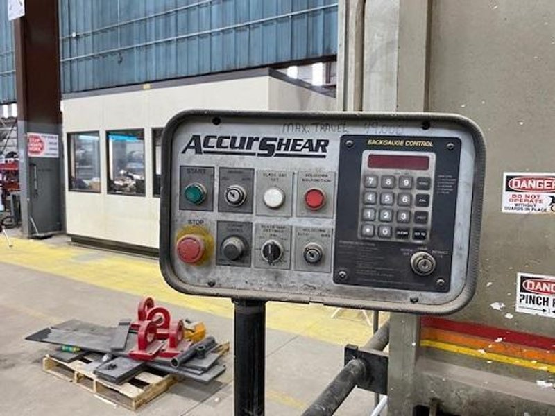 12' x 3/4" ACCURSHEAR MDL. 875012 HYDRAULIC SHEAR