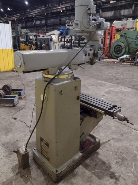 3 HP SHARP VERTICAL RAM TYPE KNEE MILL DRO &amp; POWER FEED : YOBRO #25318