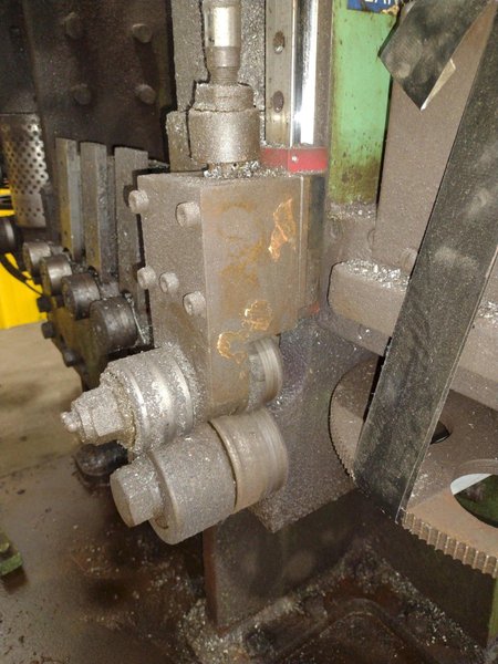 9 SPINDLE PEDDINGHAUS MODEL #BDL-1250/9 I-BEAM DRILL/DRILLING LINE: STOCK #19128