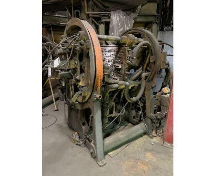 Shalco model u180 gas fired shell core machine with gun drilled heater plates, gas system and controls