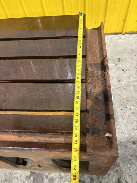 32&quot; X 64&quot; T SLOTTED STEEL DRILL BOX SETUP TABLE: STOCK #23229