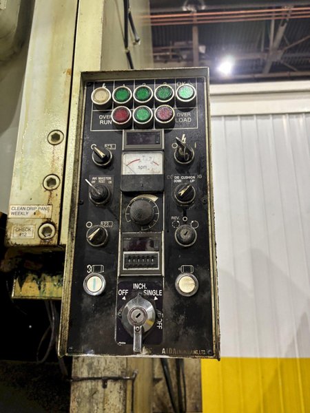 220 TON AIDA MODEL #NC1-200(2) GAP FRAME PRESS, WITH 9.84&quot; STROKE: STOCK #22202
