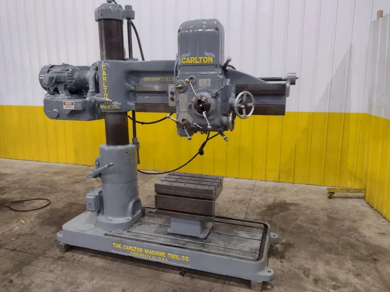 4&#039; X 9: CARLTON 1A RADIAL ARM DRILL. STOCK # 0992325
