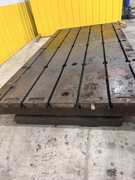 6&#039; X 12&#039; BAY CAST T-SLOT STEEL FLOOR PLATE / LAYOUT TABLE: STOCK #21664