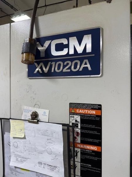 YCM XV-1020A VMC, 2008 – Fanuc Control