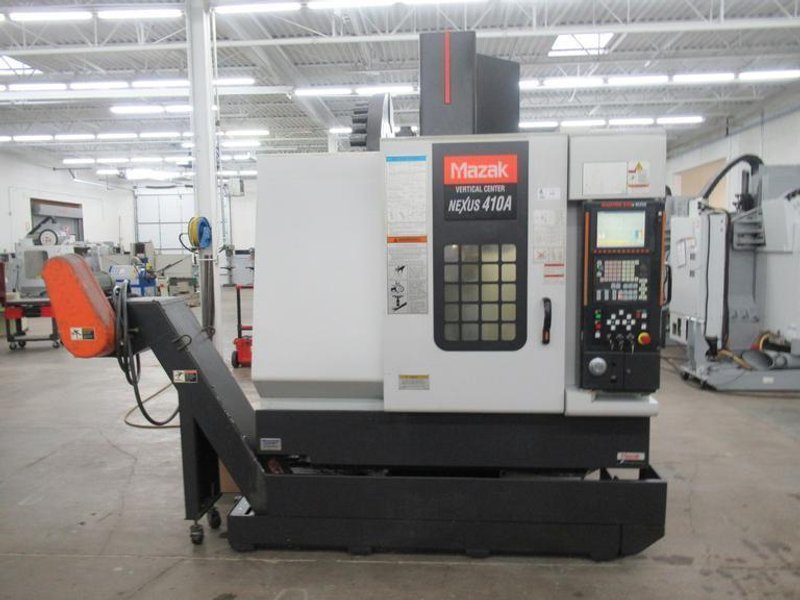Mazak VCN-410A CNC Vertical Machining Center, 12K RPM, CT 40, Probing, 30 ATC, 22.05" x16.14" x 20.08" Travels- Auction Item