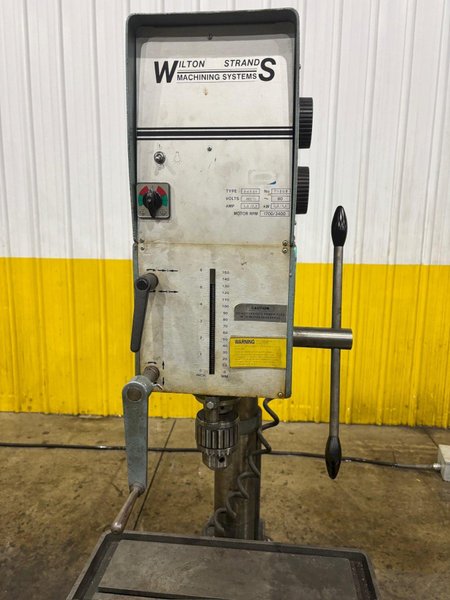 25" WILTON STRANDS MODEL #79208 SINGLE SPINDLE GEARED HEAD DRILL PRESS: YOBRO #24558