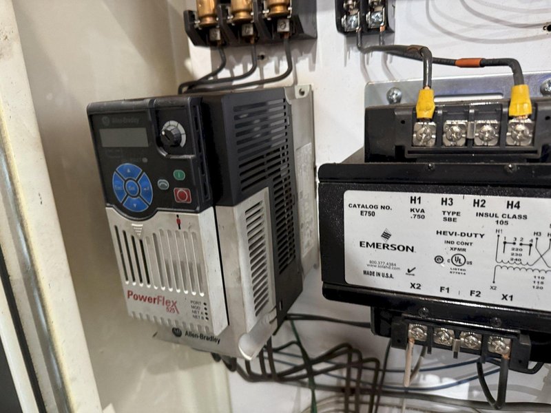 CONTROLLED AUTOMATION ELECTRICAL CONTROL PANEL, FROM MODEL #BFC-530 BEAM PUNCH LINE: STOCK #24124