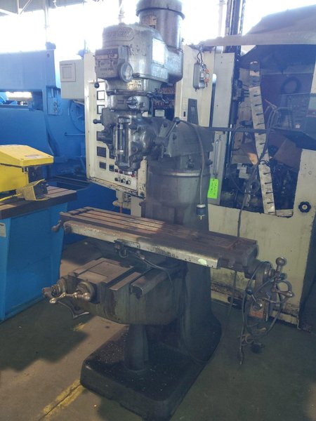 2 HP BRIDGEPORT SERIES 1 VARIABLE SPEED VERTICAL MILL. STOCK # 0106823