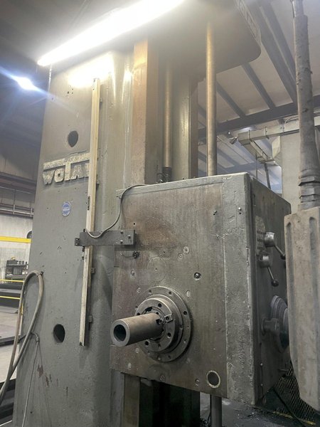 5&quot; WOTAN  MODEL #B-130 ROTARY TABLE &amp; #50 TAPER HORIZONTAL BORING MILL: STOCK 15974