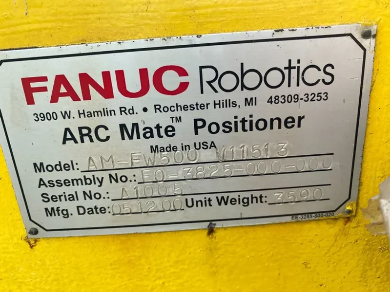 FANUC AM-FW500 Ferris Wheel Trunnion w/ Fanuc AUX Controls USED