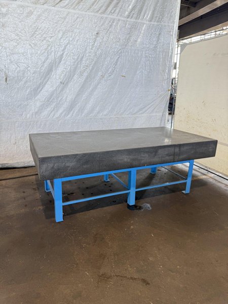 96&quot; x 48&quot; X 10&quot; GRANITE SURFACE PLATE W/ STAND. STOCK # 0881025.