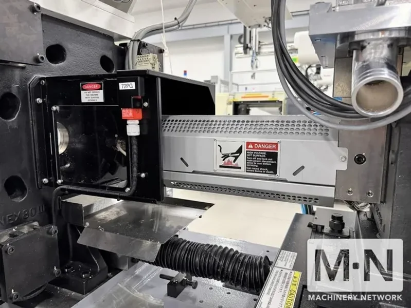 88 TON 1.2 OZ NISSEI MODEL NEX80III-5EG ELECTRIC INJECTION MOLDING MACHINE MFG 2018