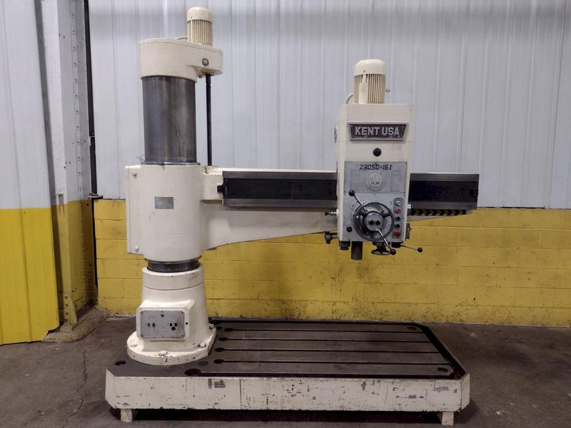 5&#039; x 13&quot; KENT MODEL #KRD3050 RADIAL DRILL: STOCK #17884