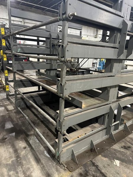 Steel Storage Systems “Spacesaver” Model 5T-2G-36R-12'’ Roll-Out Cantilever Rack System