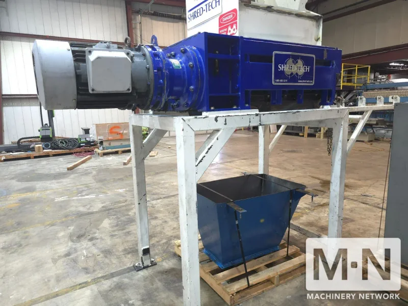 60 HP SHRED-TECH MODEL STQ-50E 4 SHAFT SHREDDER MFG 2015