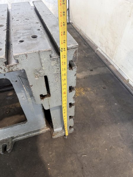 28" W X 28" D X 24" T CARLTON T-SLOTTED 90 DEGREE DRILL BOX TABLE. STOCK # 1012024