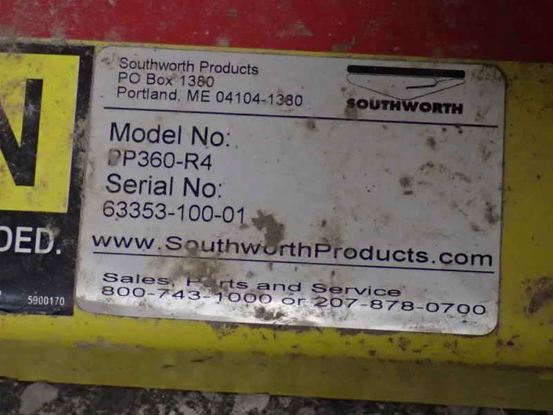 SOUTHWORTH PRODUCTS 44" DIA. PALLET POSITIONER  -  PP360-R4