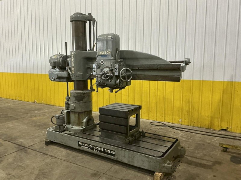 5' X 11" CARLTON MODEL #1A RADIAL ARM DRILL: YOBRO #25176