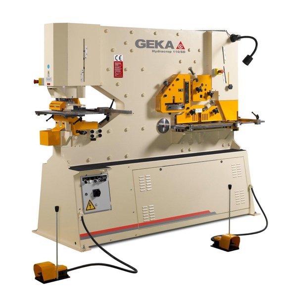 120 Ton Geka Hydracrop 110SD Ironworker, 2025 – W/2-Year Warranty, Brand New