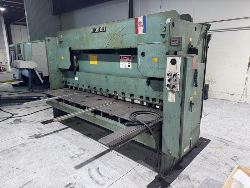 10’ X 3/8” Betenbender Hydraulic Shear, 1999 – Backgauge