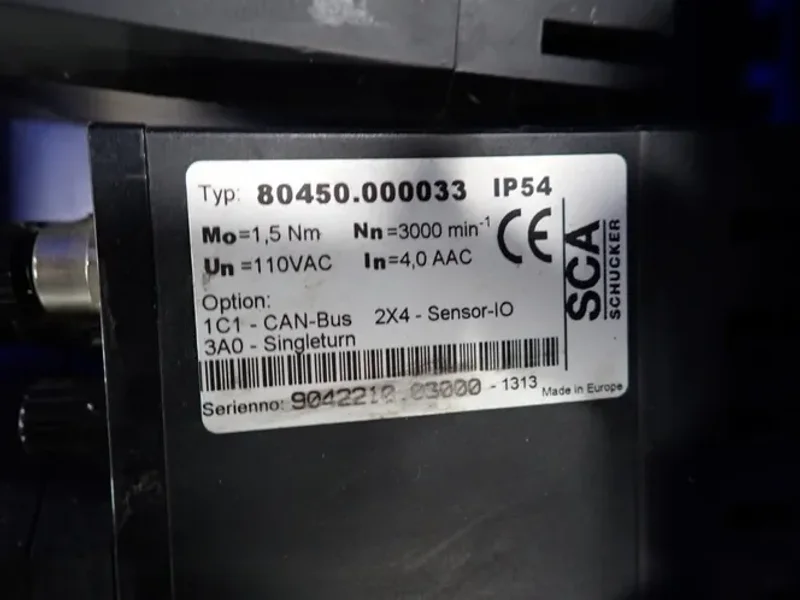 Schucker 3000 Rpm Servo Motors - 80450.000033