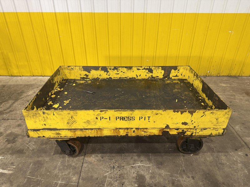 42" X 72" HEAVTY DUTY ROLLING CART ON STEEL CASTERS: YOBRO #25443