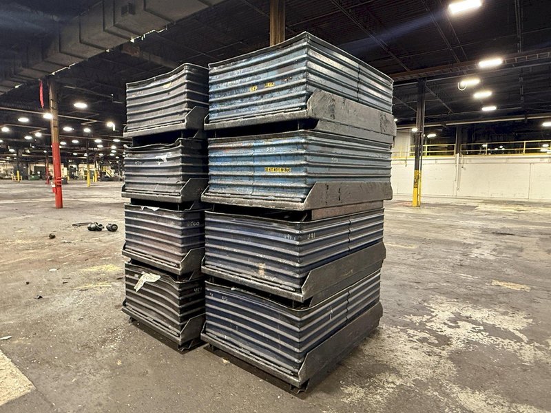 60" X 42" X 21" HIGH DROP BOTTOM CORRUGATED PARTS STORAGE BINS: YOBRO #24697