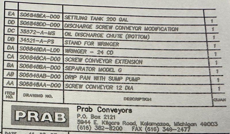 Prab Chip Processing System with Crusher, Wringer and Separator