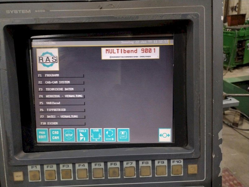 126&quot; x 9 GAUGE RAS MODEL #74.20 CNC FOLDER &amp; BENDER MACHINE: STOCK 17101