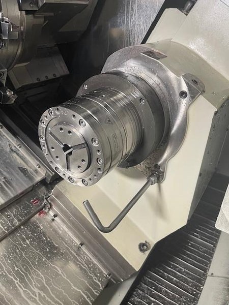 Eurotech TA-20-YS-640 Multi Axis CNC Lathe, 2021 – LNS Bar Feeder, Live Tooling, Fanuc Control