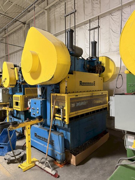 100 TON ROUSSELLE/HEIM 10B80 DOUBLE CRANK GAP FRAME PRESS. STOCK # 0759626