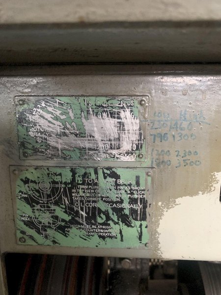 6&quot; X 18&quot; HARDINGE MODEL DSM59 SHOP LATHE. STOCK # 0746623.