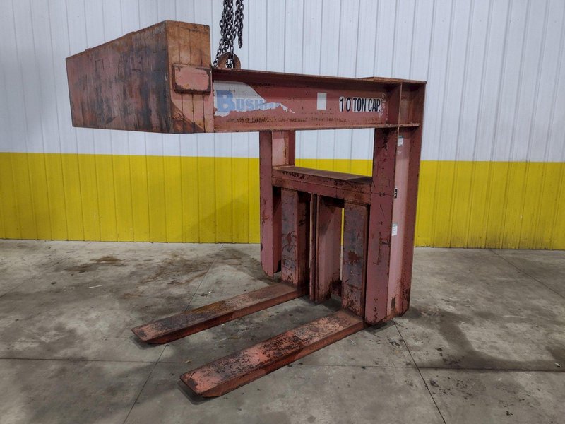 20,000 LBS / 10 TON X 60&quot; X 60&quot; BUSHMAN MODEL #901 PALLET LIFTER CRANE ATTACHMENT: STOCK #23641