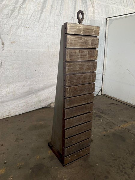 18&quot; WIDE X 72&quot; TALL X 20&quot; DEEP T-SLOTTED ANGLE PLATE. STOCK # 0365224