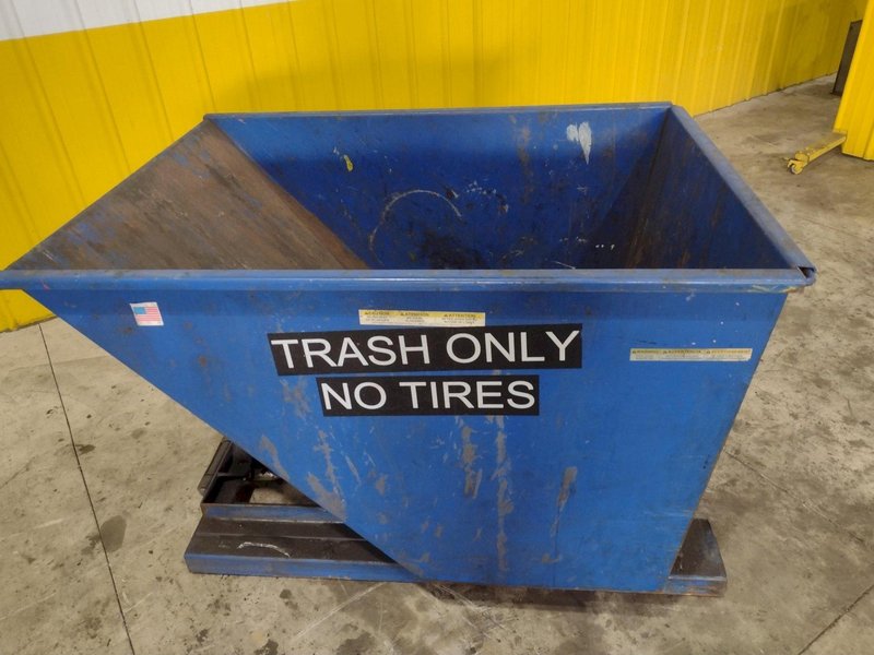 1 YARD X 6,000 LBS VESTIL MODEL #D-HOP-100-HD SELF DUMPING HOPPER: STOCK #22488