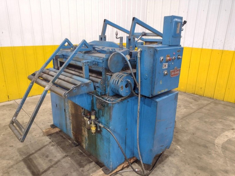 24" COOPER WEYMOUTH 7 ROLL MOTORIZED POWERED COIL STRIP STRAIGHTENER: STOCK #23702