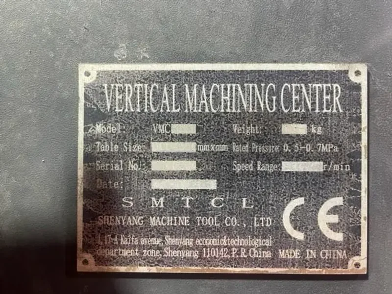 2011 SMTCL VMC 850B | Machining Centers, Vertical