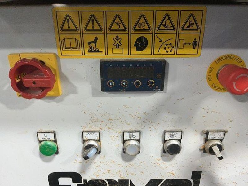 FRAVOL 2.7 KW, 36”X34” TABLE SEMI-AUTOMATIC CONTOUR EDGEBANDER  -  VSB