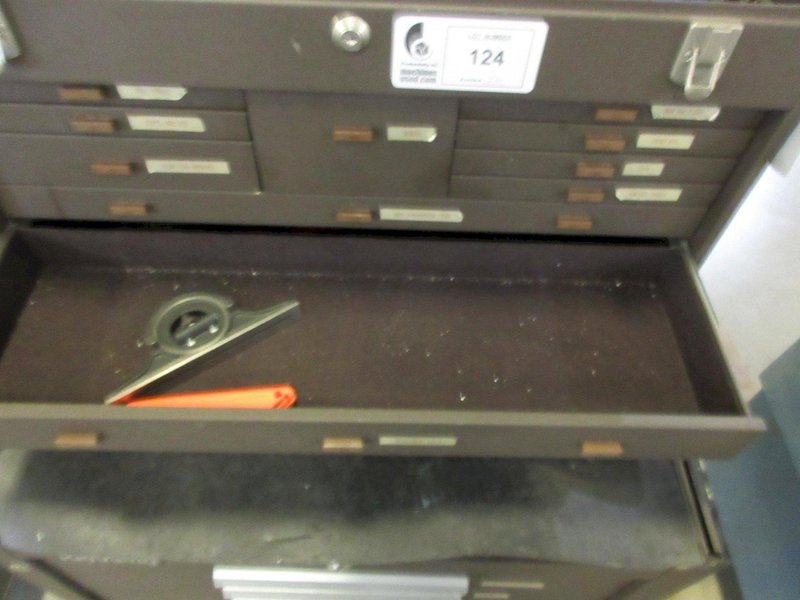 Kennedy 19-Drawer Rolling Tool Chest with Top and Bottom Units, Side Shelf and Contents- Auction Item