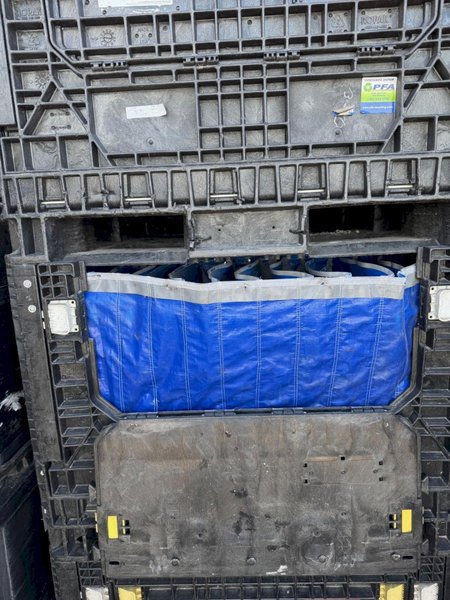48 x 45 x 34 – 2,500 LBS. COLLAPSIBLE BULK PLASTIC CONTAINERS (QTY 10)