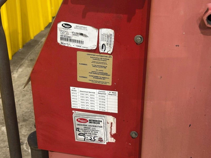 (4) 15,000 LBS ROTARY MODEL #HP415-100 HEAVY DUTY MOBILE COLUMN LIFT JACKS: YOBRO #24470