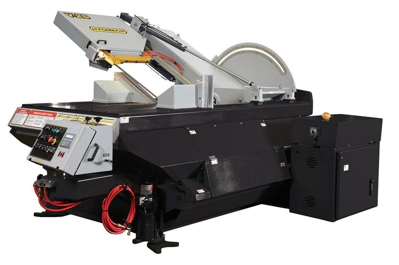 NEW - 30"H x 25"W HYD-MECH V-25 SEMI-AUTOMATIC VERTICAL TILT FRAME BAND SAW